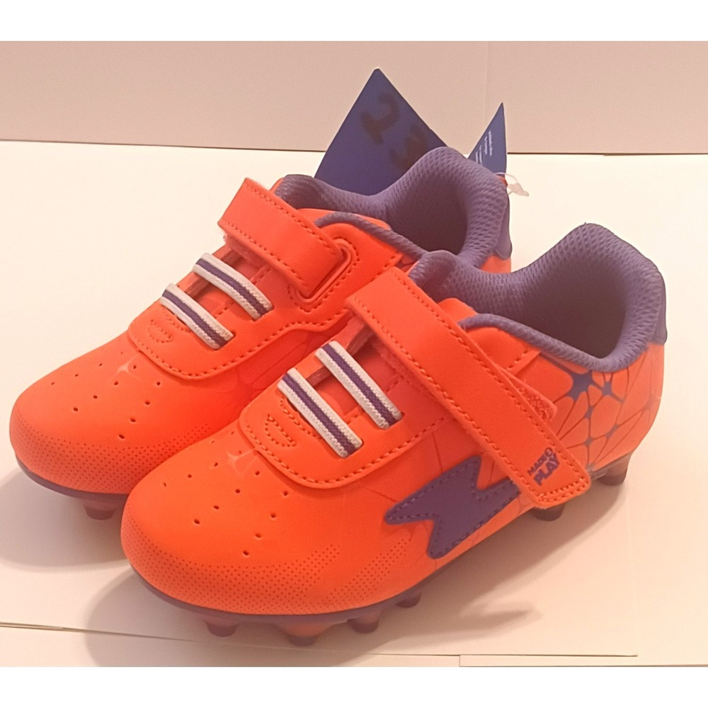 Stride Rite M2P Made2Play Ziggy Orange Coral Blue Molded Soccer Cleats Shoes 10M